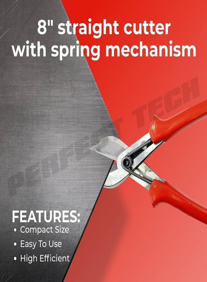 PERFECT TECH Multipurpose Tin Snip Heavy Duty 8 Inch Designed For Cutting Through Various Materials With Ease & Accuracy. Can Cut Electrical Wires,Metal Sheet,Tin, PVC Channel, LED Light Profile - Image 5